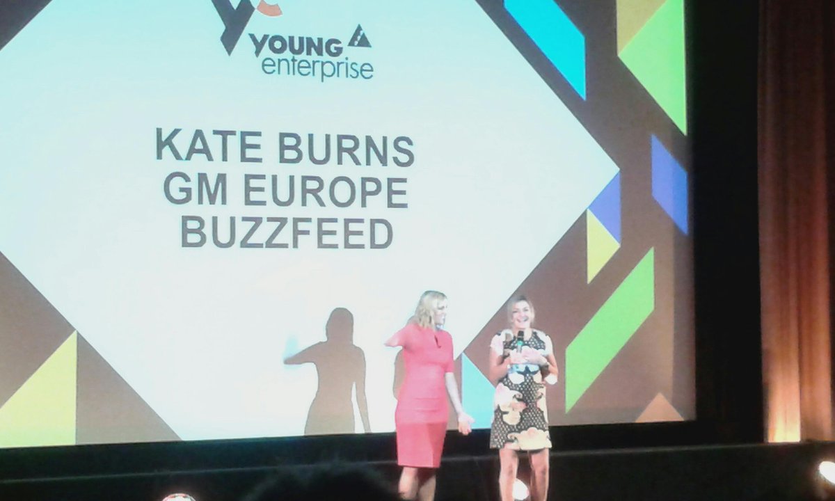youngenterprise's tweet image. The secret behind @buzzfeed Fantastic talk @kateburnsie #YEfinals