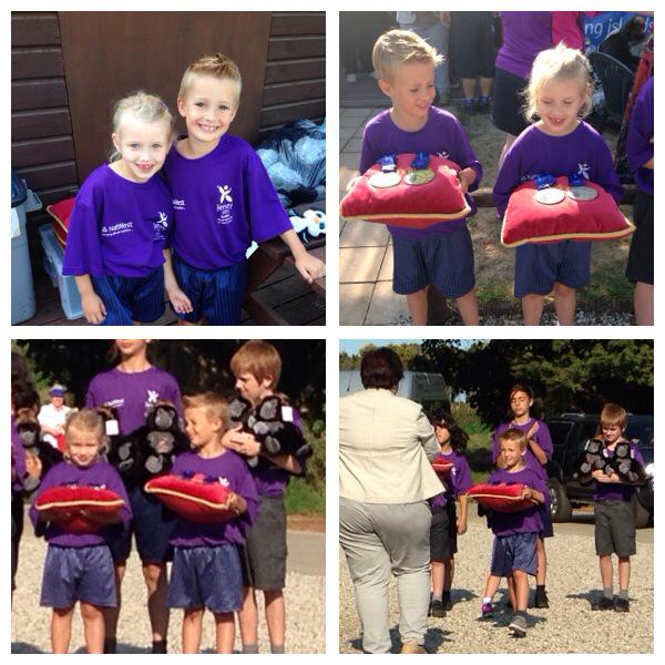 MrsFarmer's tweet photo. My little medal bearers! #Jersey2015 #natwestislandgames #NWIslandGames http://t.co/q9MUdESwD8