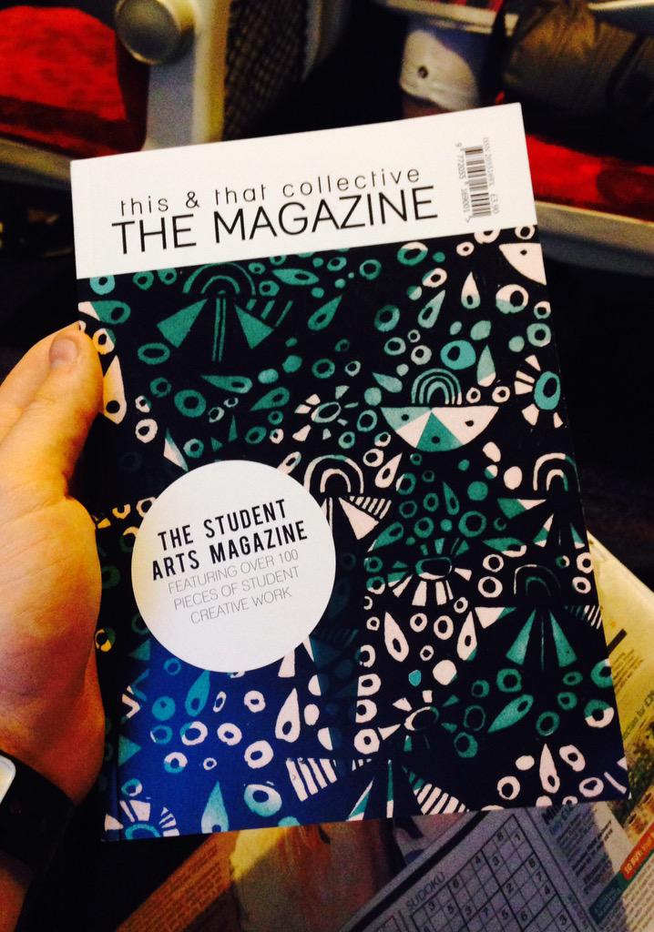 OneMinuteBriefs's tweet photo. On same train home as the lovely @harrietmcmahon reading her great new mag @ThisAndThatSays Check it out!! http://t.co/BWADiJ1bAs