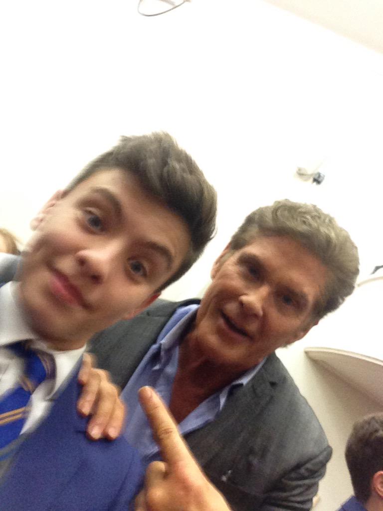 Great time on set with @DavidHasselhoff #HoffTheRecord