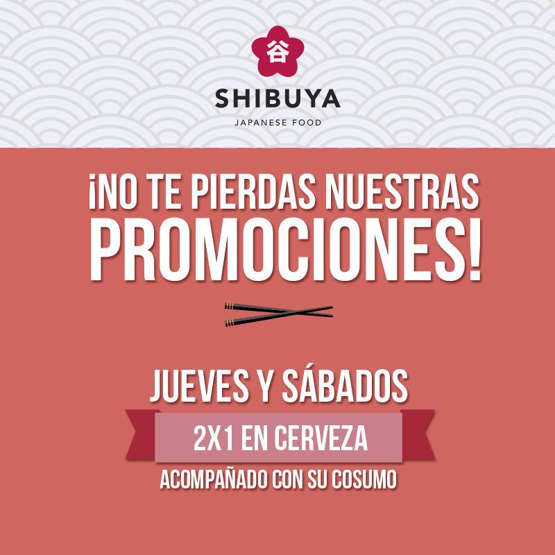 2x1 en cerveza! #sushi #shibuya #cerveza #promo #promociones