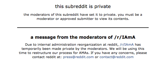edfrenkel's tweet photo. Wow! My @reddit_AMA has been suddenly disabled in mid-sentence, just as I was explaining the impossibility of full AI http://t.co/JJvD0F6h4G