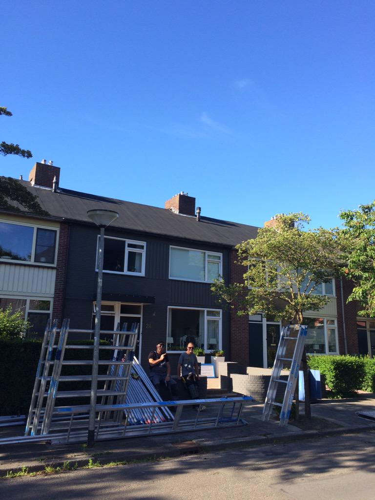 Clementsdaktech's tweet image. Bijna einde project de wijert, het viel niet mee de laatste paar dagen met de hitte