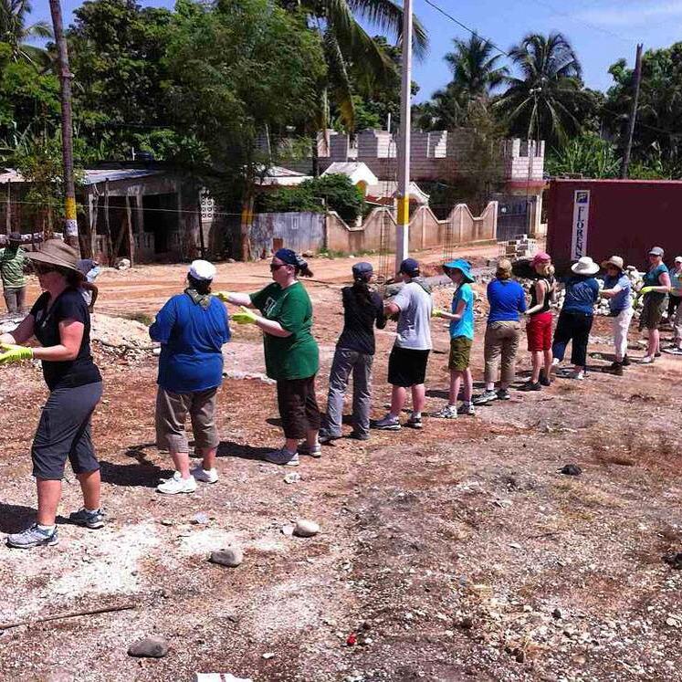 #tbt to our wonderful volunteers who helped to build a home for the Children of Jacmel 💛
