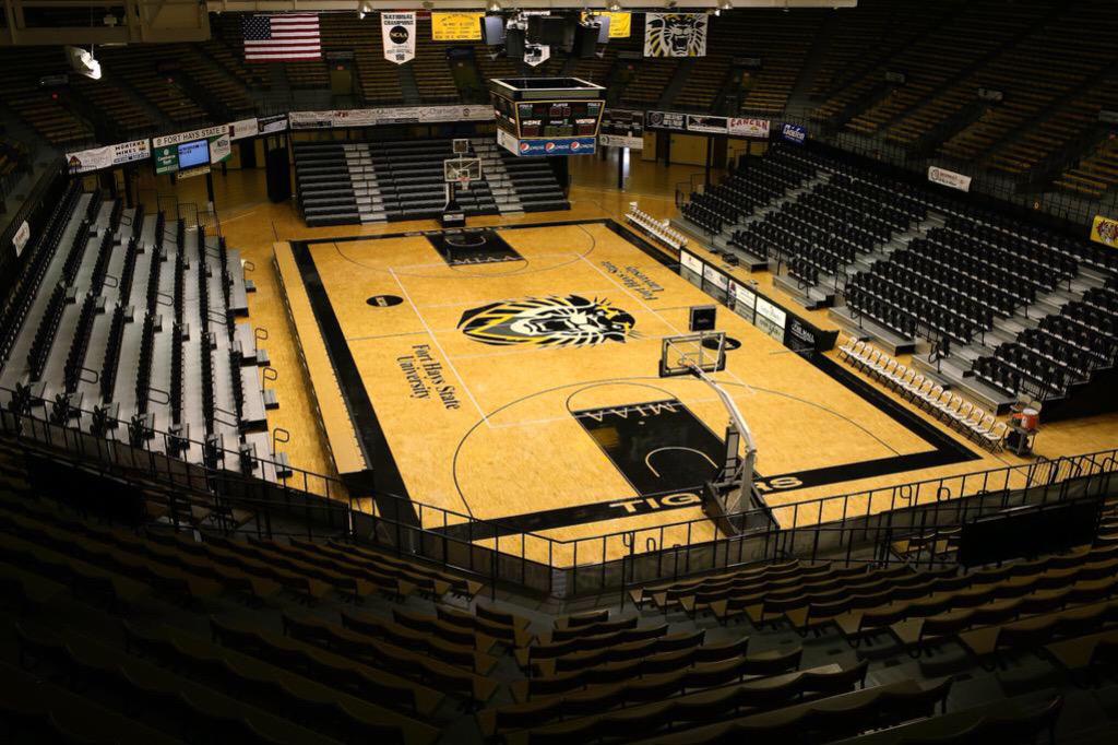 Gross Memorial Coliseum, home of the Fort Hays State University Tigers.