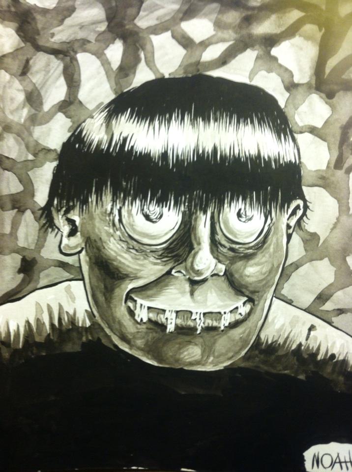 Untamed_Highway's tweet photo. This is Chester, the second in my series of monsters done in ink wash. http://t.co/uz855rebi7