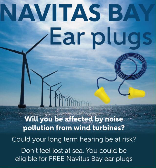 squibreport's tweet image. Will you be affected by noise from #navitas #windfarm? are you entitled to free earplugs? navitusbayearplugs.co.uk