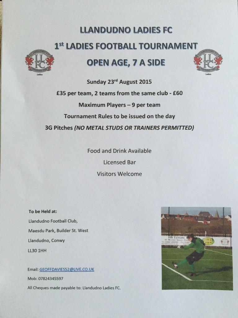 @Mersey_LFC @JamiesonJoy17 @LlanfairUtd @321__FC @LlandudnoFC @llandudnolleap @TNSLFC @Pwllheli_lfc @AberTownLadies