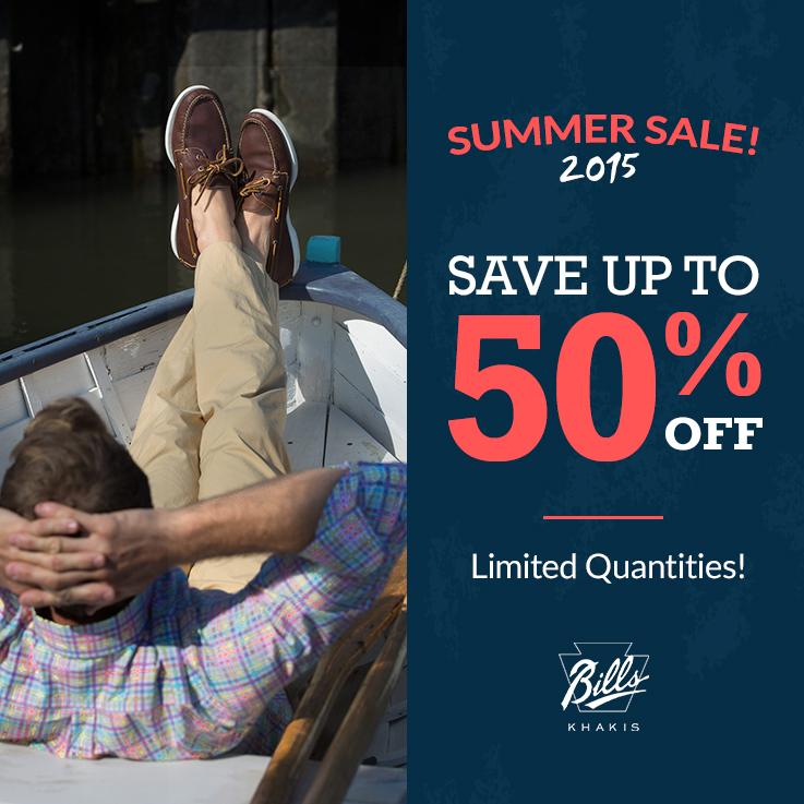 BillsKhakis's tweet image. Get up to 50% off the Bills you love. Our Summer Sale continues today! #tgif 
bit.ly/1QTkEyC