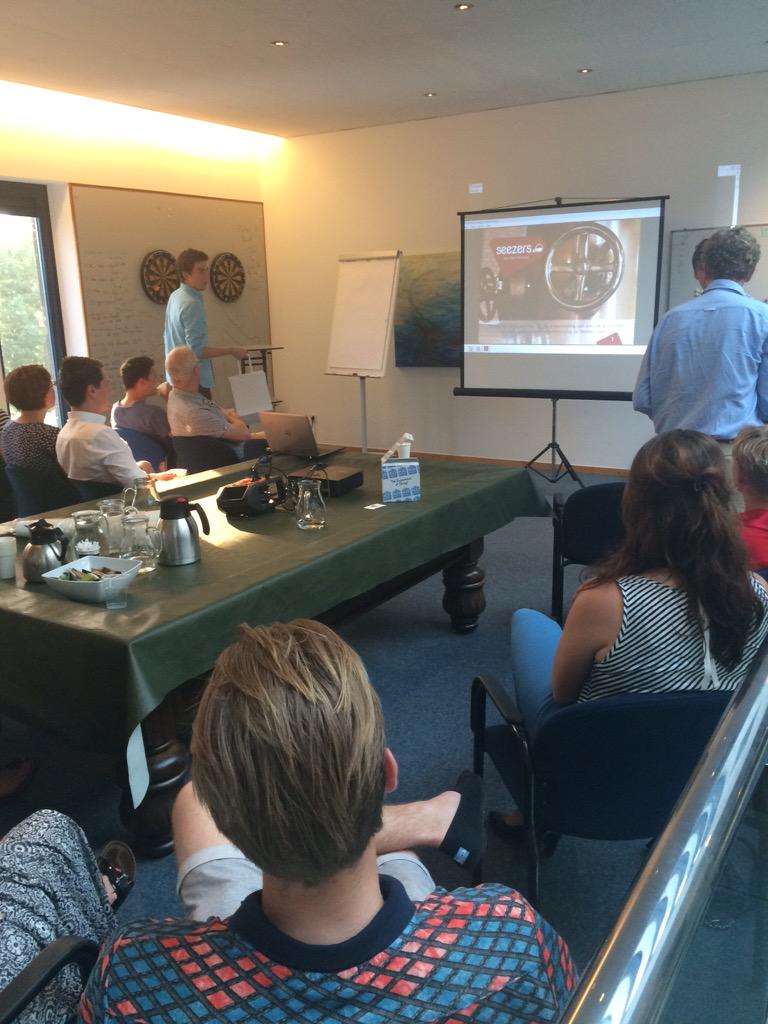 JanJaapBats's tweet photo. Niet voor nix 1 van 10 meest veelbelovende startups: @emielpegge vertelt over #seeze http://t.co/kYwLRHHEoB
