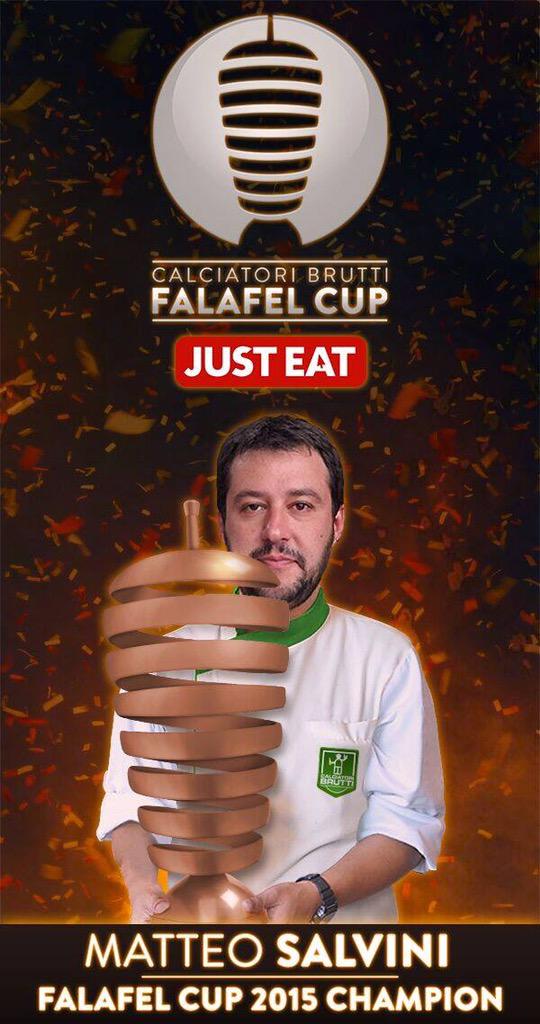 AlbertoGiova's tweet photo. @matteosalvinimi TU MIO FALAFEL CHAMPION !!! 🇮🇹🇮🇹🇮🇹 http://t.co/7CCYrCYaee