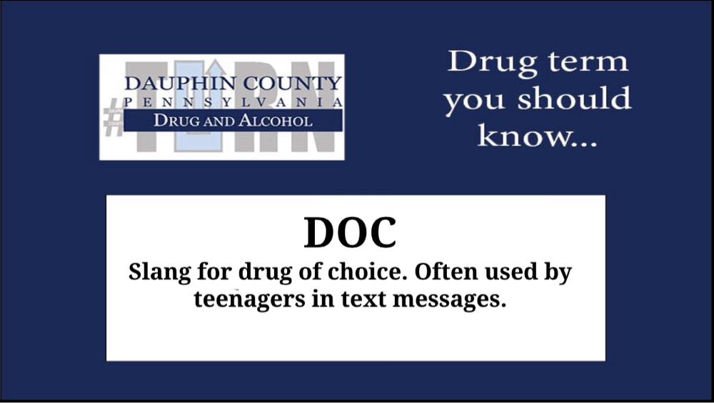 DCDrugsAlcohol's tweet photo. Today's drug term you should know... DOC #ProjectTURN http://t.co/iBjKRJLpX1