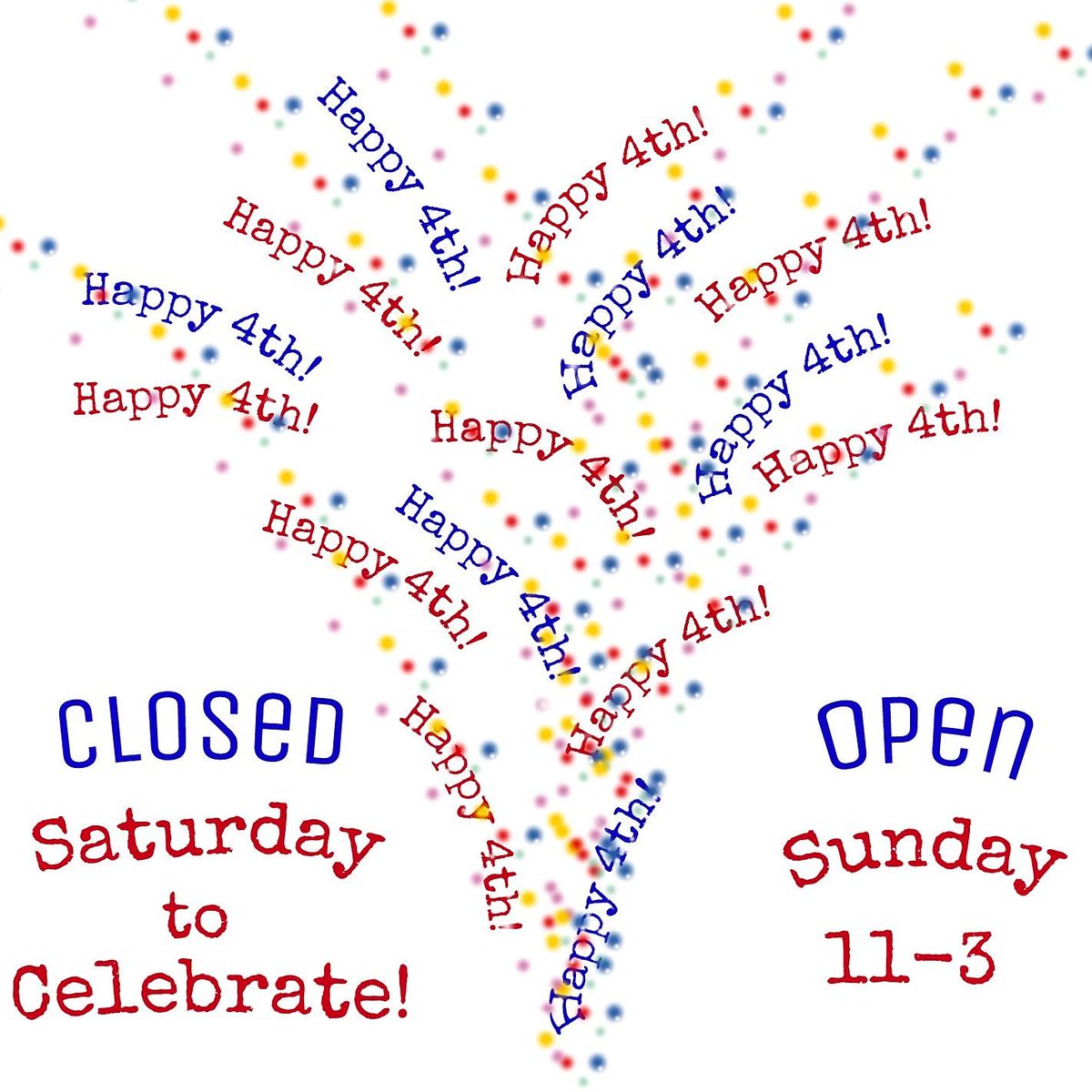 verdigrisokc's tweet photo. Happy July 4th! Shop open...Thursday 'til 6pm, Friday 11-6 &amp; Sunday 11-3!
Closed...Saturday #July4th 
#ShopLocal #OKC http://t.co/wOeUsdpRcv