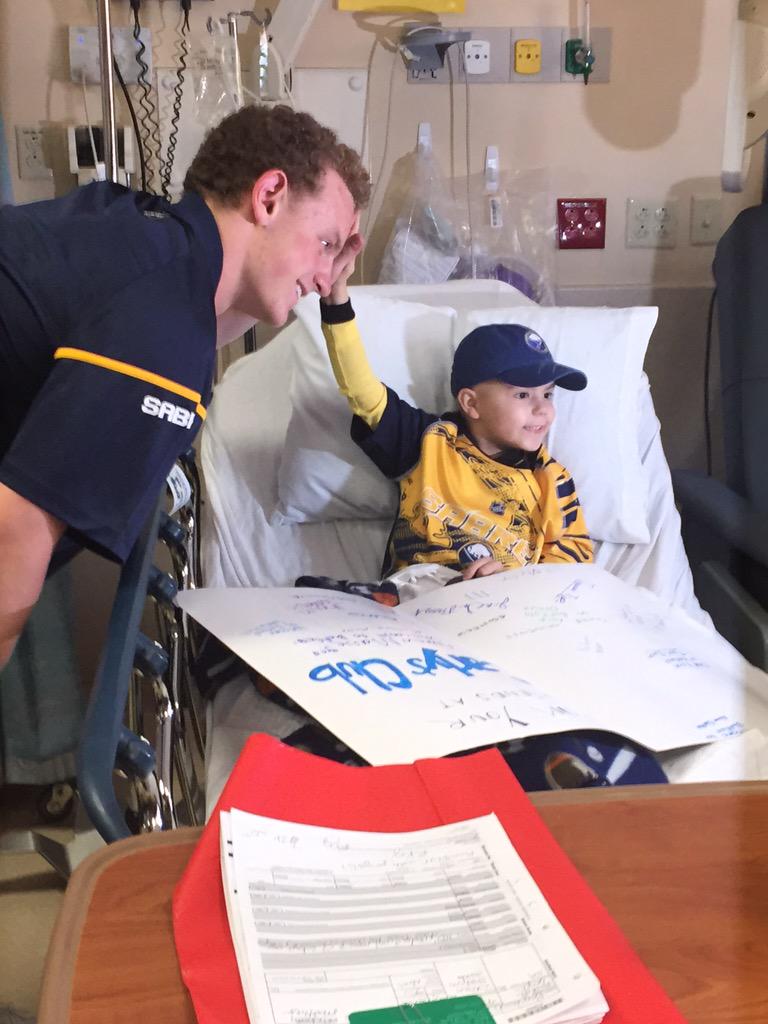 BuffaloSabres's tweet photo. Jack: "Any ideas what number I should wear?"
Matthew: "100."
@RoswellPark http://t.co/NdGU1FVpOD