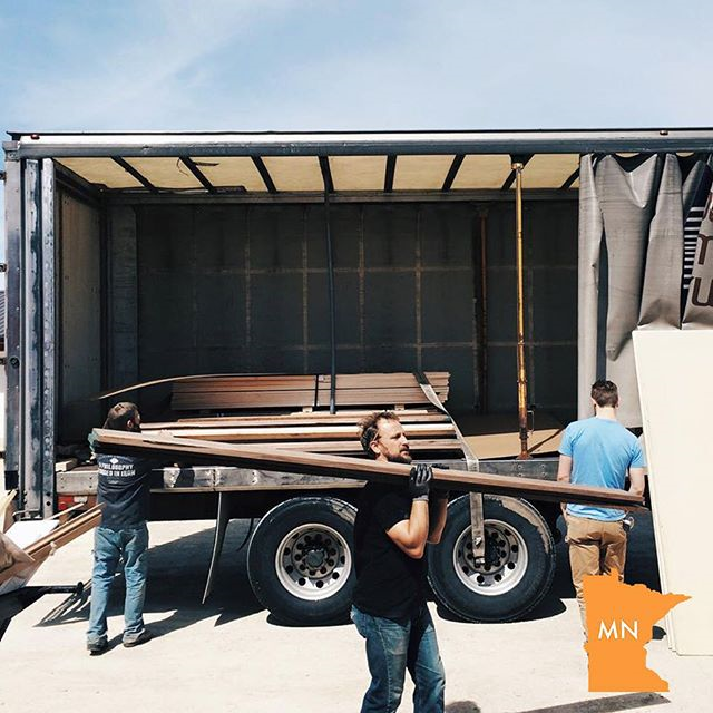 Matt Eastvold and team unload the latest delivery of wood to make their... bit.ly/1UdxjM2 #YLiving