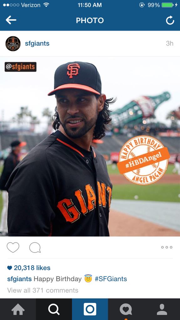 Happy Birthday to me and Angel Pagan 