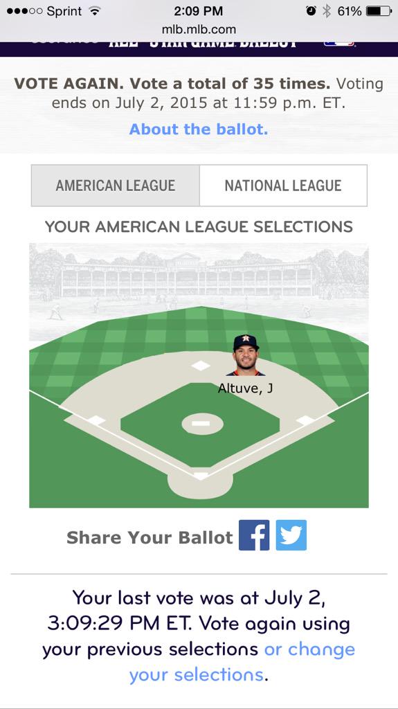lindseysavell's tweet photo. @astros #VoteAltuve My daughter plays 2nd base @JoseAltuve27 is a great example of how valuable the position is! http://t.co/k4DtneI1d8