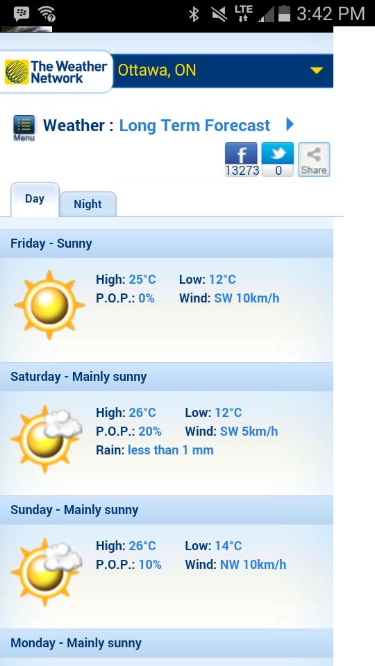 Weatherman neglects to mention the swarm of bees hitting Ottawa Friday night