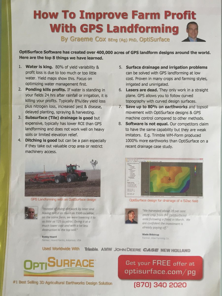 CCImarketing's tweet photo. RT @OptiSurface:  #PrecisionAg  Buyer's Guide - How to Improve Farm Profit With GPS #Landforming http://t.co/EsTY5dDTgK #landshaping #IoT