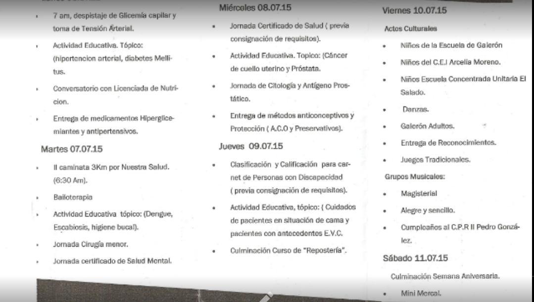 NarvaezAnnlix's tweet photo. Programación.semana aniversaria del ambulatorio de pedrogonzalez.asiste a tu  ambulatorio.@MPPSne @viceambulatoria http://t.co/k4Stohp7bk