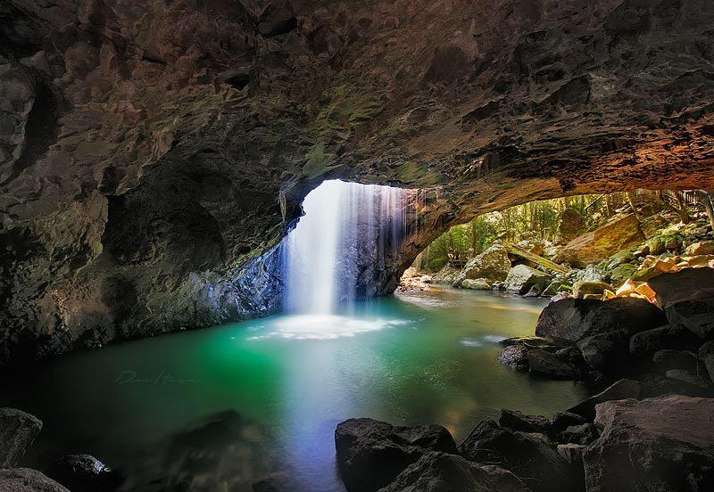 *Don Contuies on walking deep in the woods of Beacon Hills as he comes to a cave walking inside of it while enjoying+