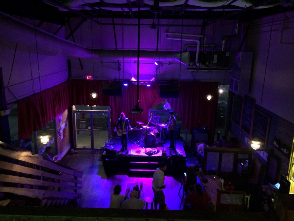 jenelley's tweet photo. A nice balcony view of @cortybyron at @Tellus360 to kick off July 4 weekend. http://t.co/W1zr874i2v