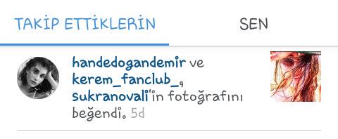 HandeliCikolata's tweet photo. Hande Şükran'ın fotografini begendi ☺✌💜 #HandeDoğandemir http://t.co/3287IQtNQj