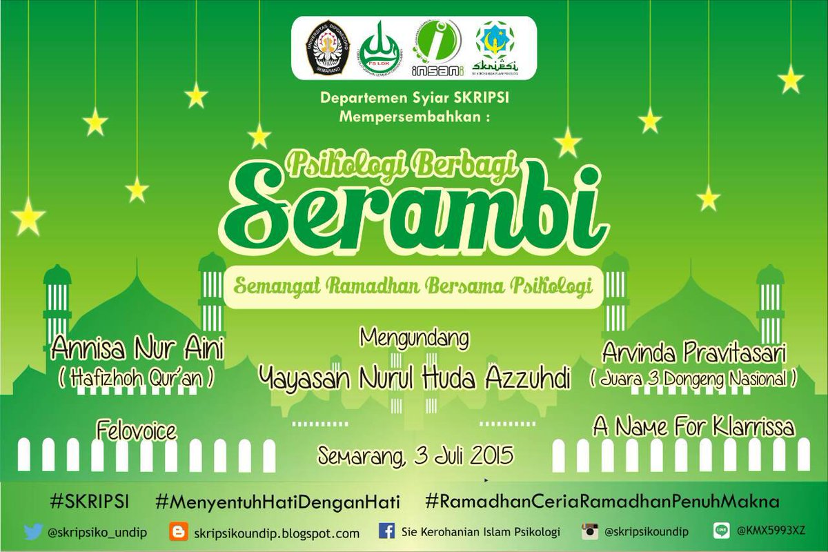 Yuk ah dateng free takjil dan nasi looooh
Ditunggu kedatanganny jam 4 soreee :)