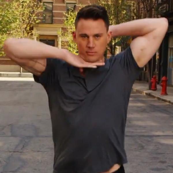 enews's tweet photo. Channing Tatum is the only man that can make the funky chicken look this sexy: http://t.co/hNvt8umfMd http://t.co/faMKFvB7oQ