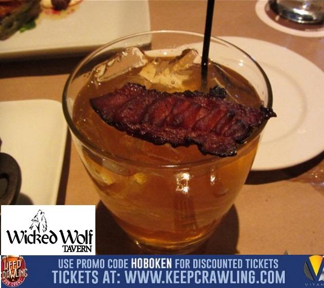 WWolfHoboken's tweet image. BACON n' HOPS bar crawl this Saturday! WOLF is the 1st stop, serving FREE bacon infused bourbon! Get ur tickets now!