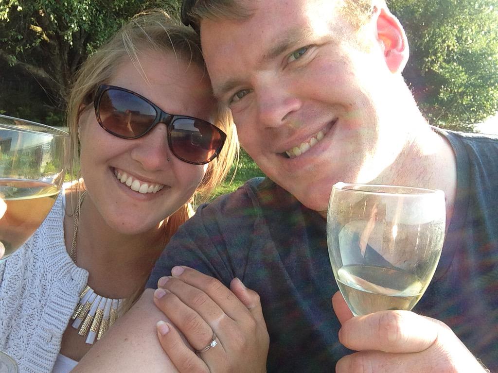 JonnyRowe1's tweet photo. I finally popped the question!!  She said yes!!!! @StudentBailey #ontheboat http://t.co/w1QjQiaL7Y