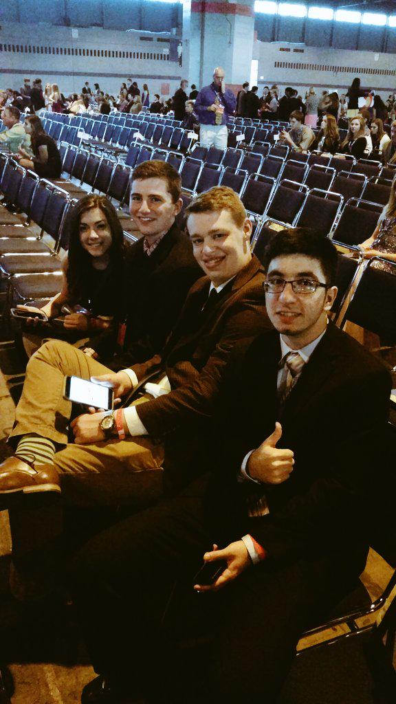 SydneyKobza's tweet photo. Westside FBLA ready for Awards! #NCE2015 #whsfbla http://t.co/9NI9JcCHdk