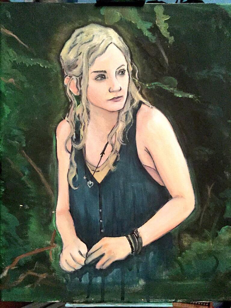 <a href="/emmykinney/">Emily Kinney</a> EMILY NO I PAINTED YOU TO SOGN WHY NOT?!:(