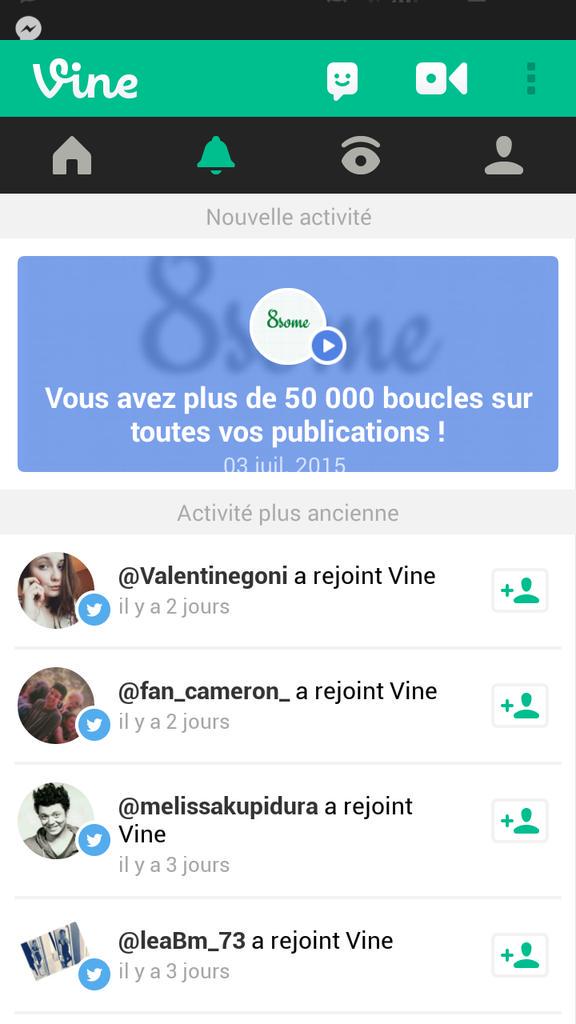 8someVideos's tweet photo. Merci ! N'hésitez pas à aller follow notre compte Vine on repost pendant les vacances http://t.co/3yLrSEd9z8