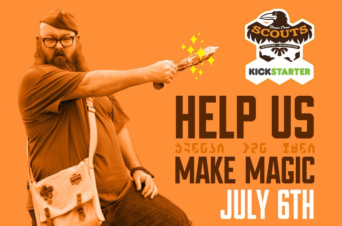 Our crazy Crow Scouts Kickstarter starts Monday Morning. Preview it now: kickstarter.com/projects/steam… #scoutshout
