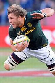 Happy Birthday Duane Springbok no:840 Test summary: Tests: 29 Tries: 2 First Test: 8 Sep 2012 Age:26 