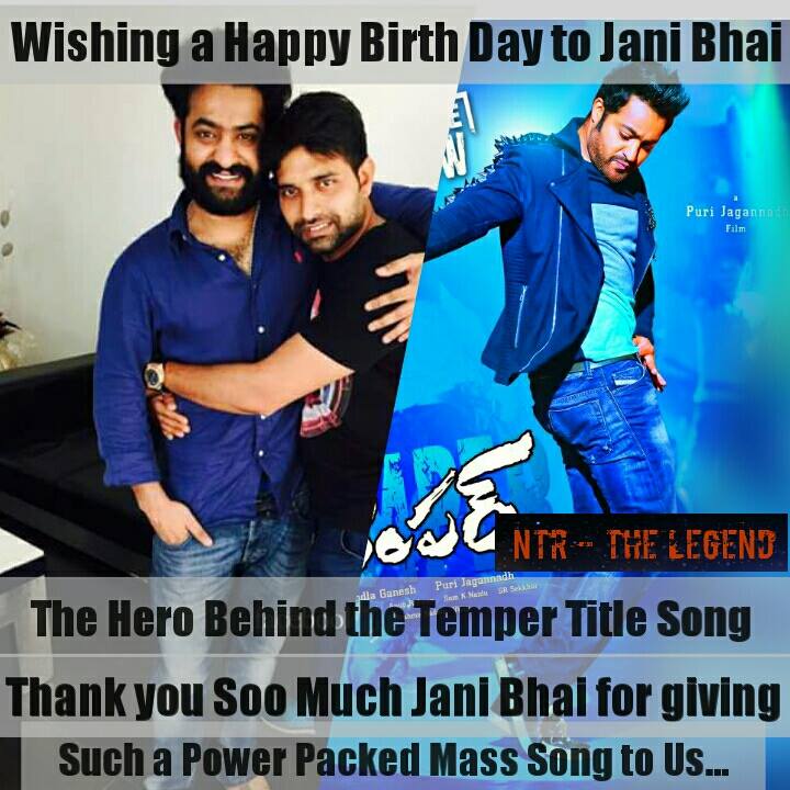kaNTRiTaLaSiLa's tweet photo. wishing #Temper Tittle song choreographer #Johny_Master A very #HappyBirthday http://t.co/BNGxlNf36s