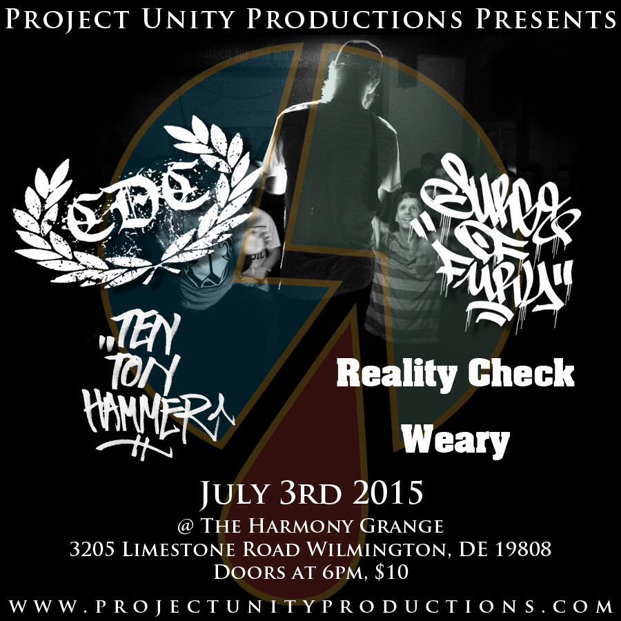 ProjectUnityDE's tweet photo. Updated flyer for tomorrow! @RealityCheckVA is now playing! http://t.co/bZxeD2pSwr