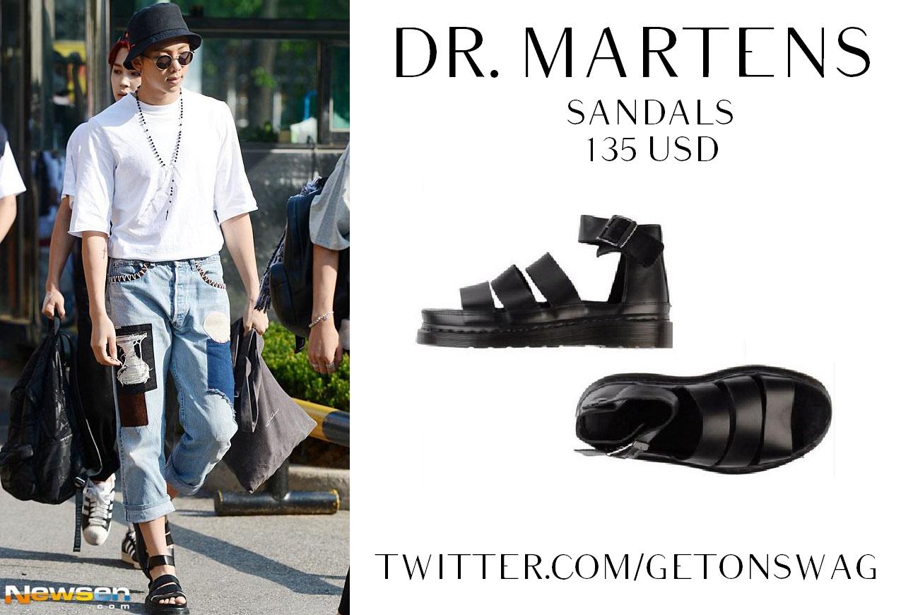 deadline effect Wieg Beyond The Style ✼ Alex ✼ on Twitter: "RAPMONSTER #BTS 150703 going to  Musik Bank #rapmonster Dr.Martens black leather sandals, $135 @BTS_twt  http://t.co/mVrAUlLSjm" / Twitter