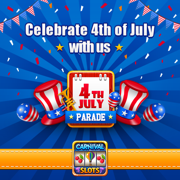 carnivalslots's tweet image. Celebrate the Spirit of #Freedom on #Carnival #Slots! #July4th Parade open to all. Hurry!! bit.ly/cslots_gp_tw
