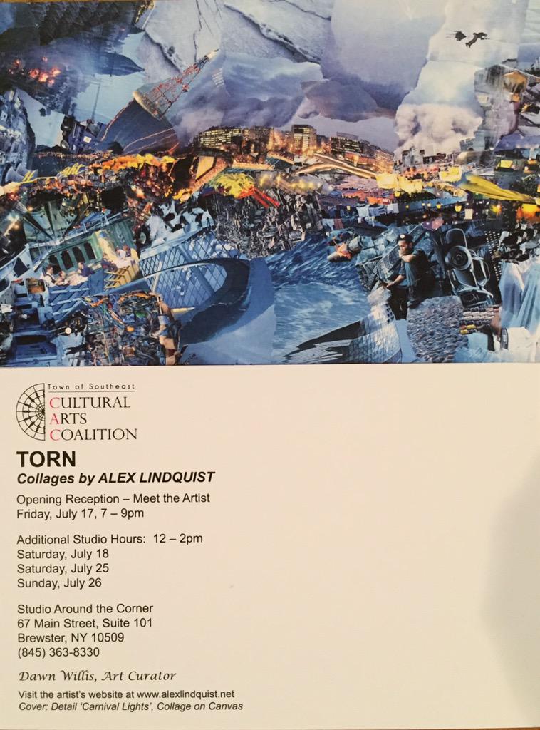 Join me July 17 at 7pm opening reception for my new show at Studio Around the Corner in Brewster, NY!