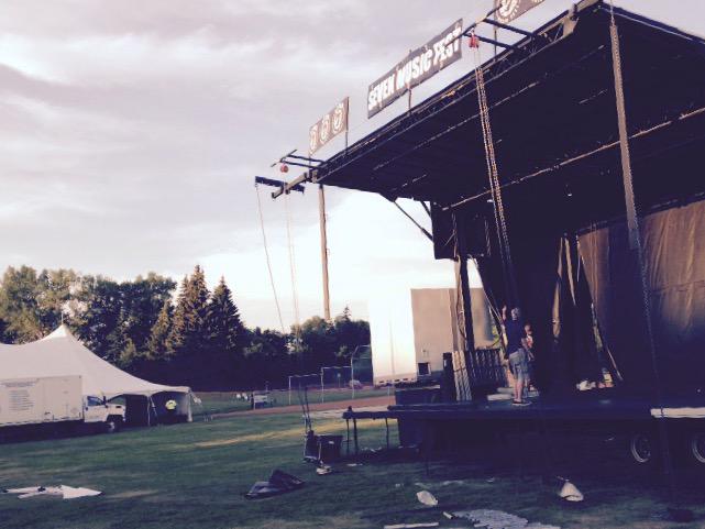 Stage is going up!
Advance tickets still on sale for Saturday, July 4 
#stalbert #yeg