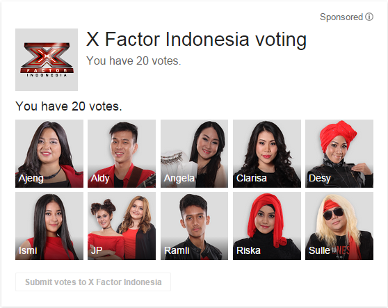 XFactorID's tweet photo. MALAM INI #XFactorID @OfficialRCTI akan kembali hadir! VOTE NOW via GOOGLE click > http://t.co/TIOgkmELvb http://t.co/TNoJ1zN9pk