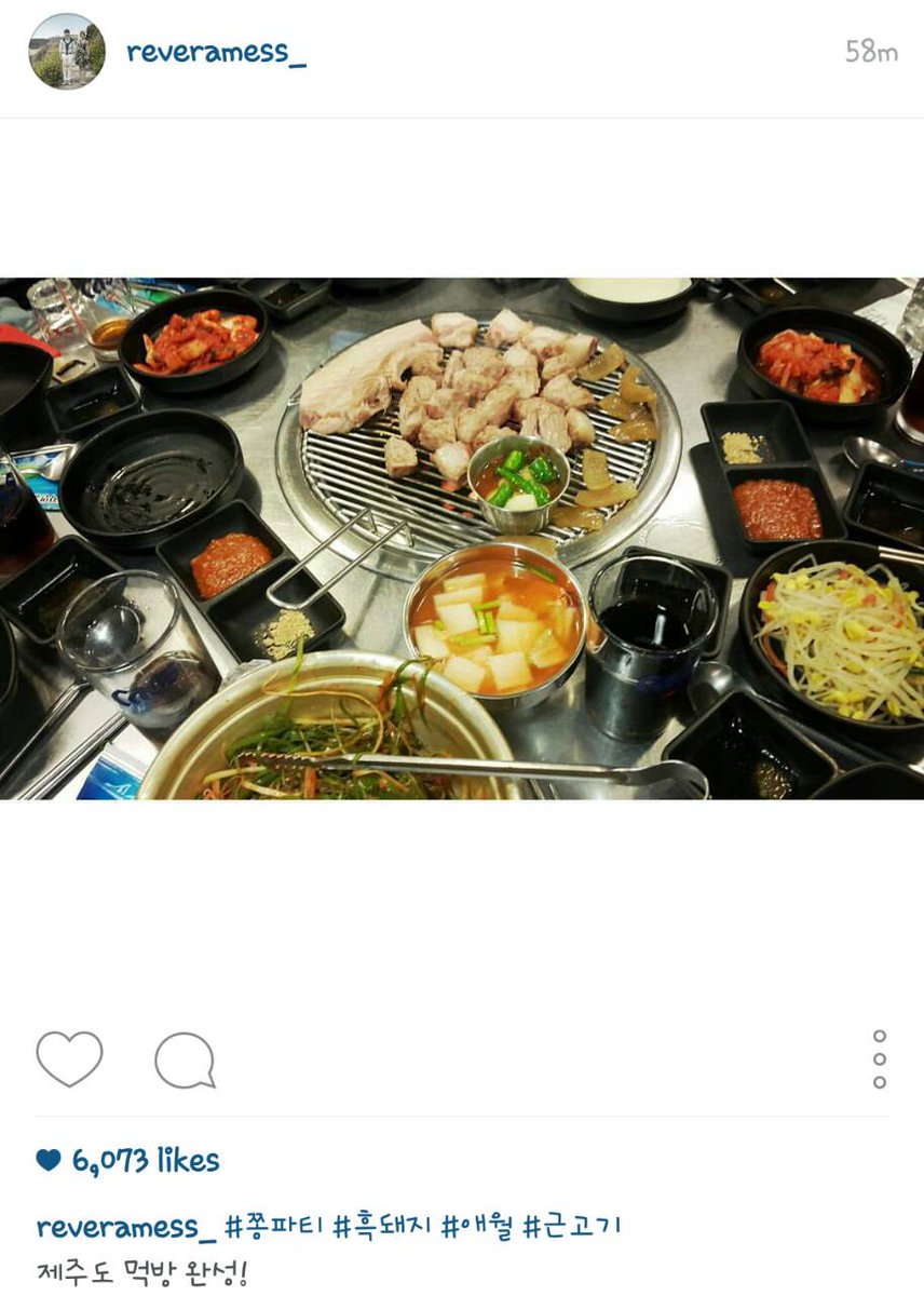 KangSoraTH's tweet image. [Trans] 150703 reveramess_ : #wrapupparty #Blackpig #Aewol #bigmeat
perfection of Jeju-do food show