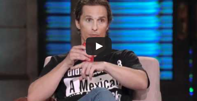 Latina's tweet photo. WATCH: @McConaughey talks Latino culture in his family – and even impresses @georgelopez!
http://t.co/y4virMnatg http://t.co/SVTZWRwyYS