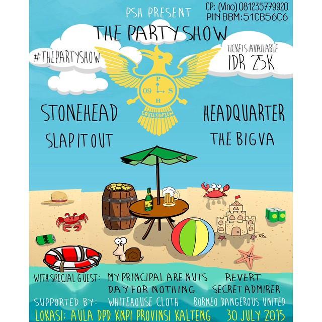 Kita bakal ikut memeriahkan "The Party Show" dari @PunkSchoolHero tanggal 30 Juli nanti !! Be there guys !! Support!