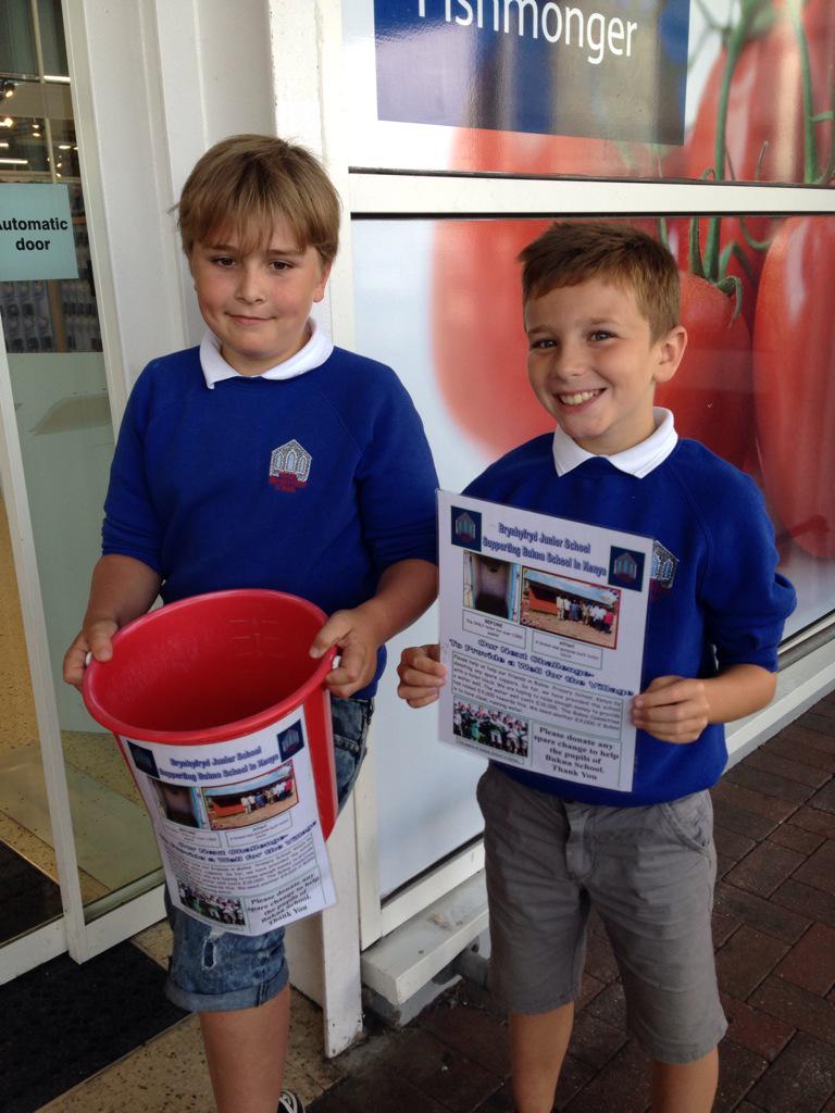 Collecting for our friends in Bukna, Kenya at Tesco. We are supporting our friends have the right to clean water!