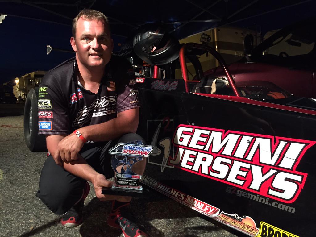 Bishops5486's tweet photo. Tonight Bishops took home runner up in the final Gambles Race driving the @G2Gemini Dragster!! @Bandimere http://t.co/XZlZBc3ZwL