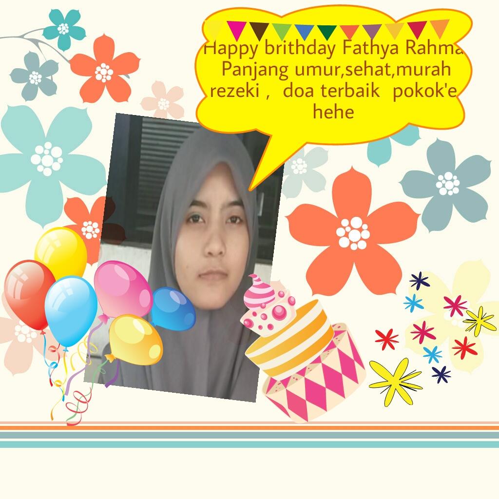 Ratihpt's tweet photo. Happy britday @fathya_fath99 http://t.co/kDUoGbu2WT