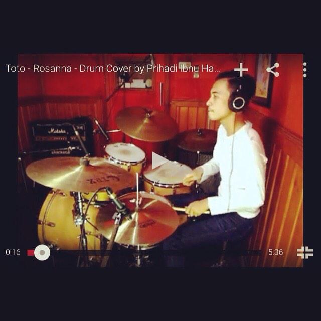 Drum cover ( toto-rossana ) link youtube youtu.be/qw-D3VdZzf4 @riotostudio